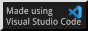 Image Description: 88px by 31px GIF with text 'Made with Visual Studio Code'